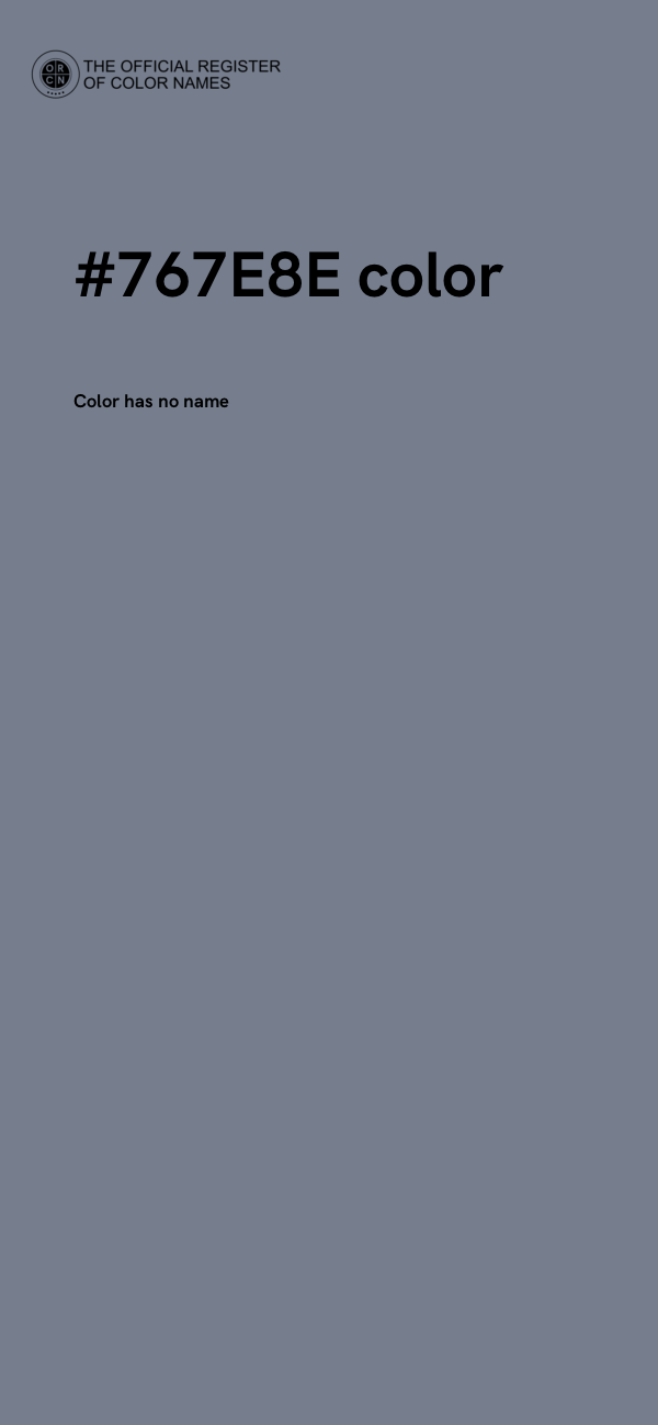 #767E8E color image