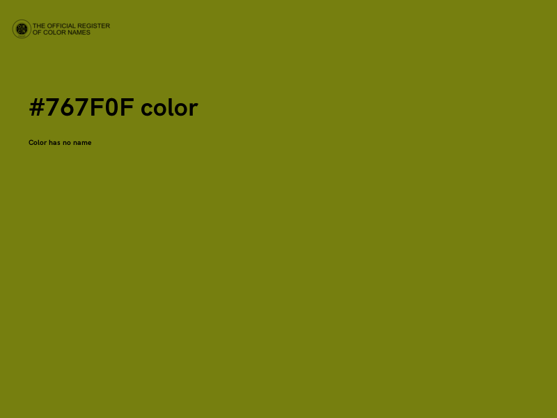 #767F0F color image