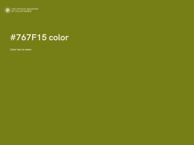 #767F15 color image