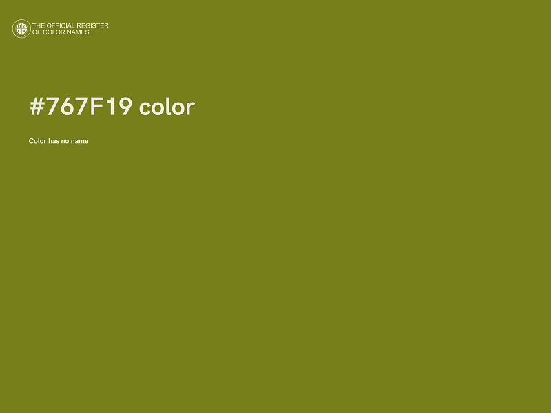 #767F19 color image