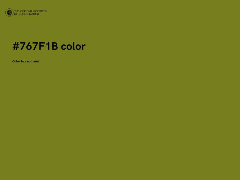 #767F1B color image