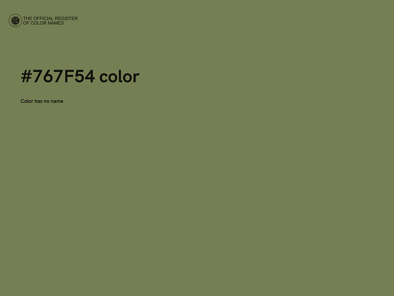 #767F54 color image