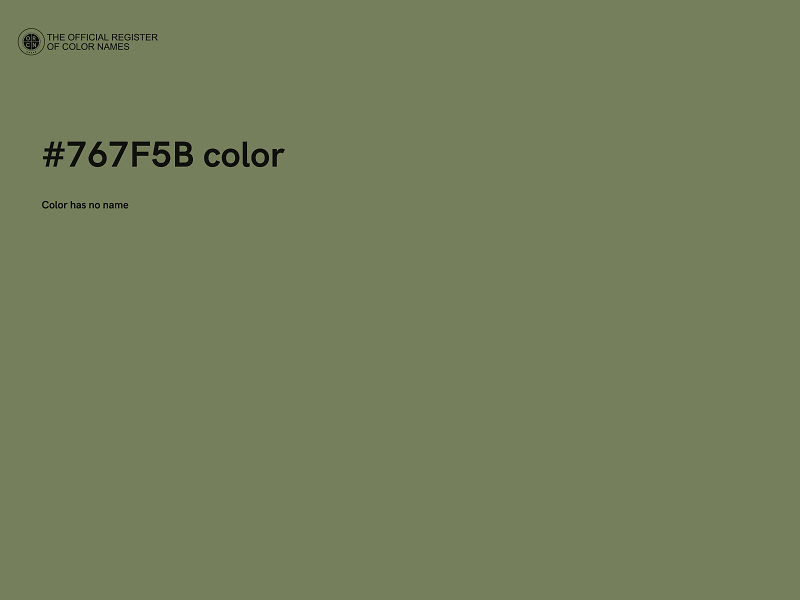 #767F5B color image