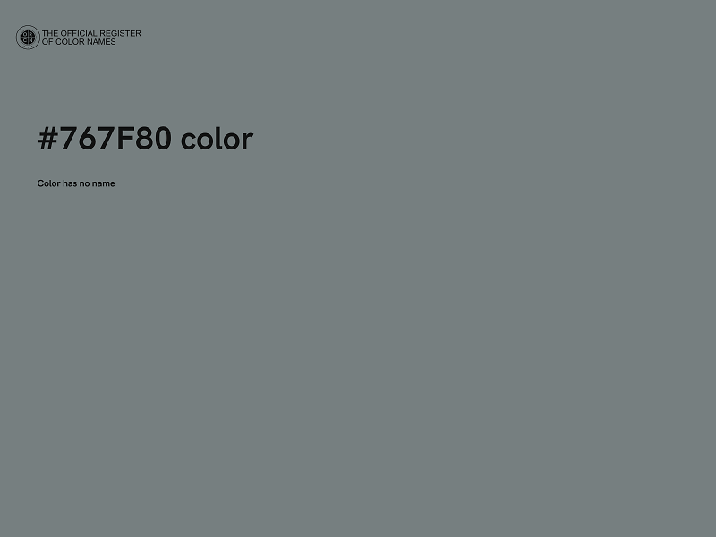 #767F80 color image