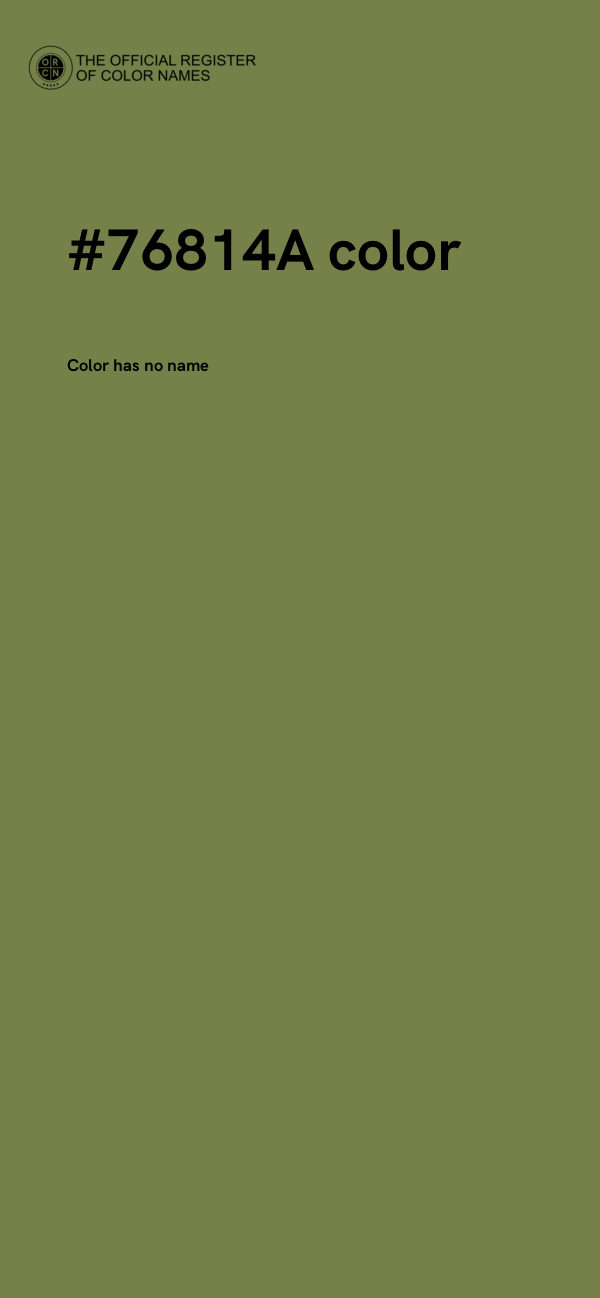 #76814A color image