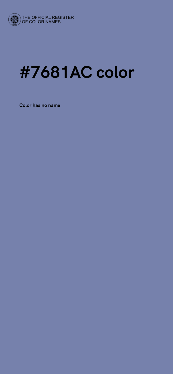 #7681AC color image