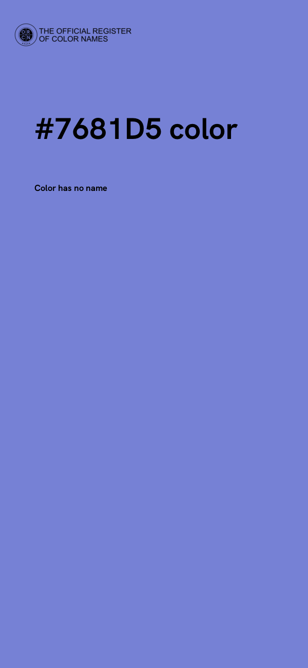#7681D5 color image