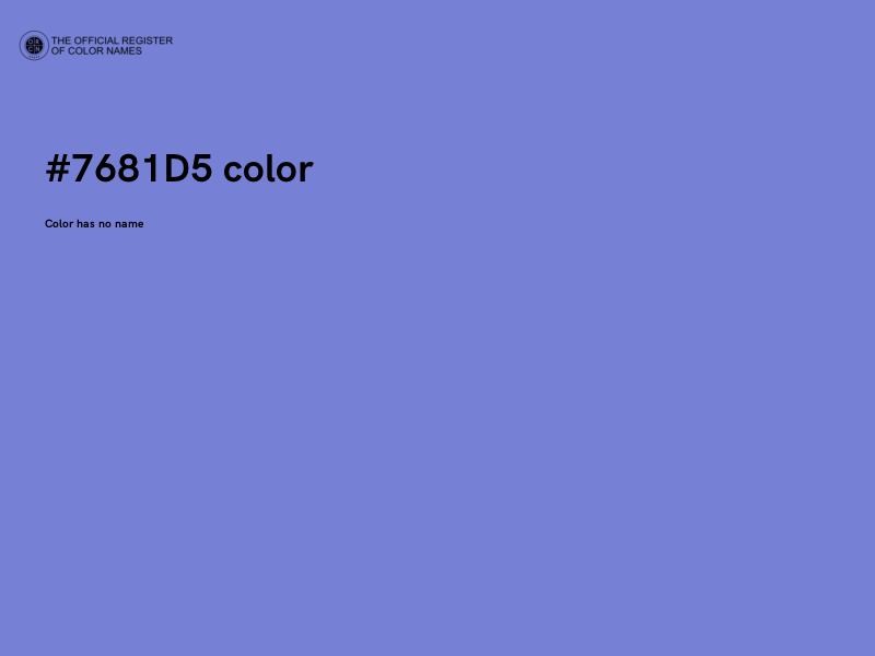 #7681D5 color image