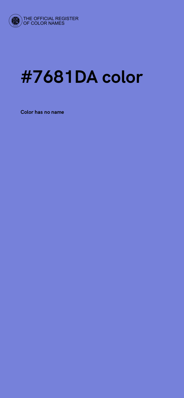 #7681DA color image