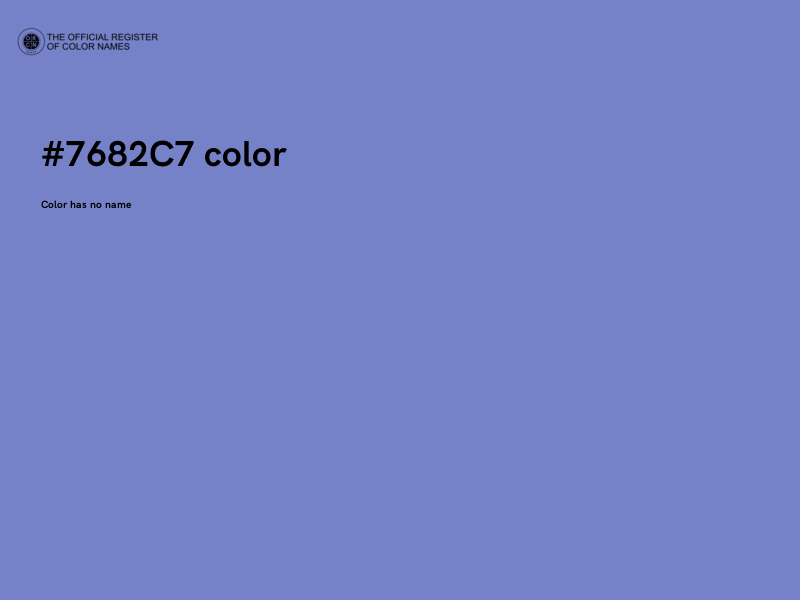 #7682C7 color image