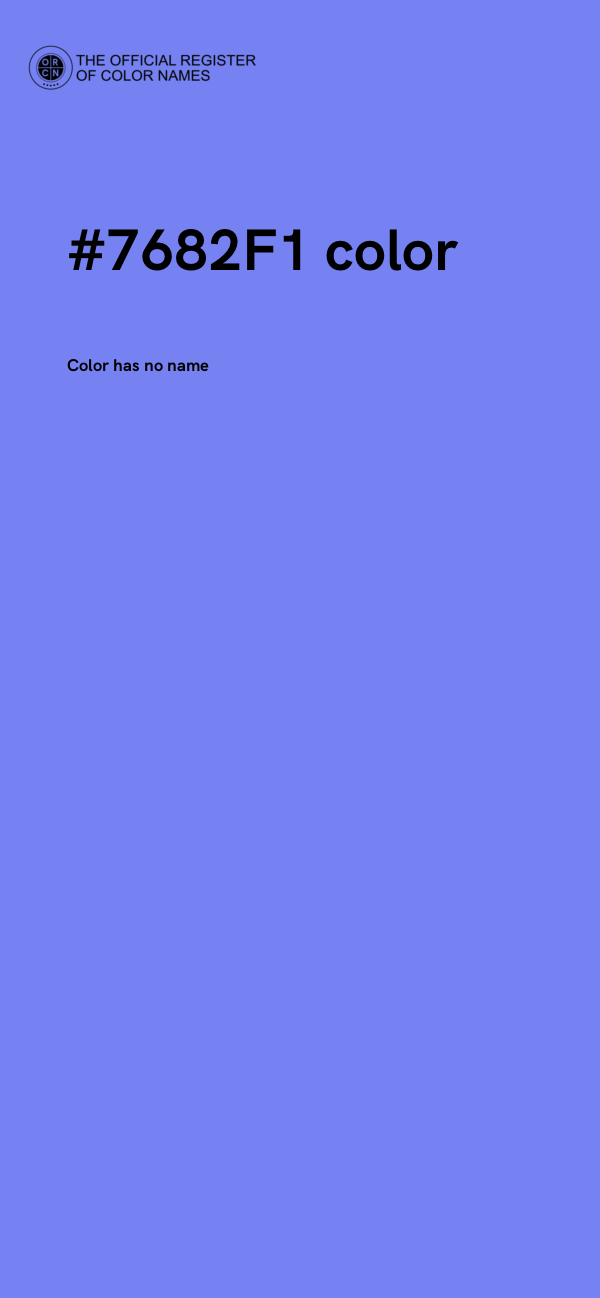 #7682F1 color image