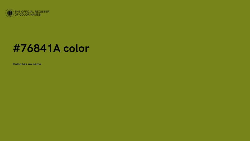 #76841A color image
