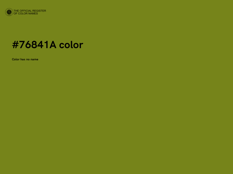 #76841A color image