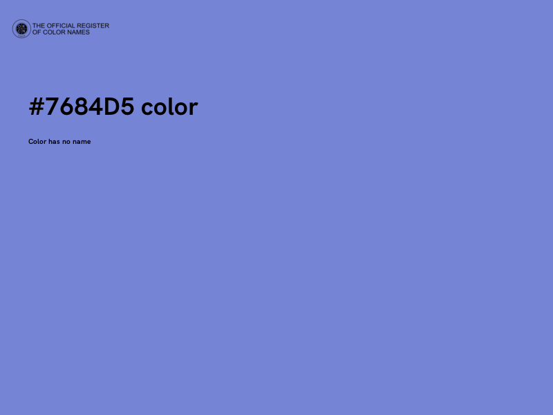 #7684D5 color image