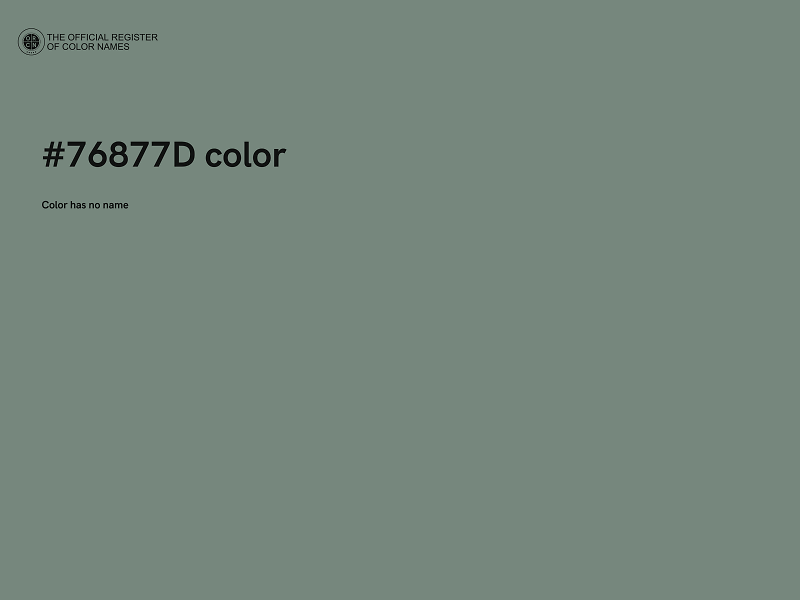 #76877D color image
