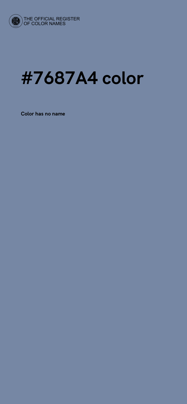 #7687A4 color image