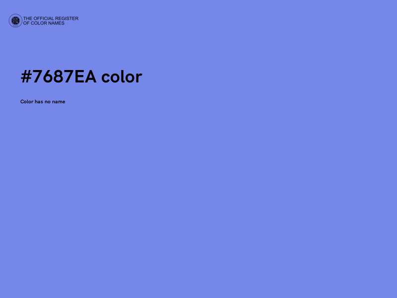 #7687EA color image