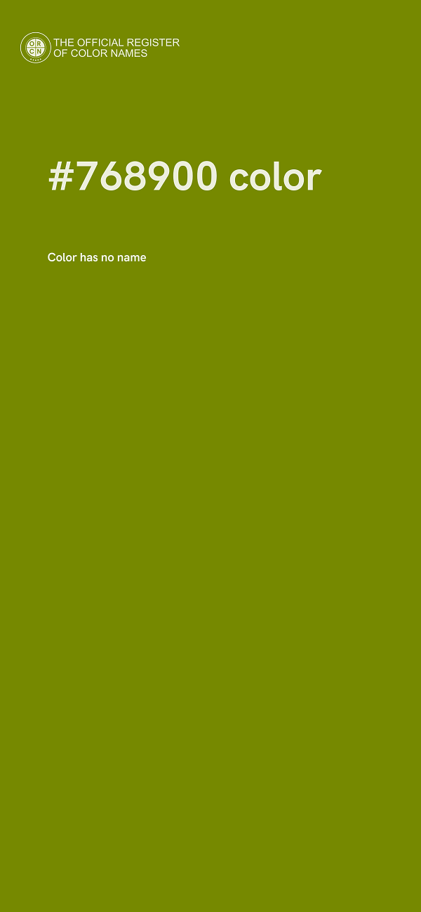 #768900 color image