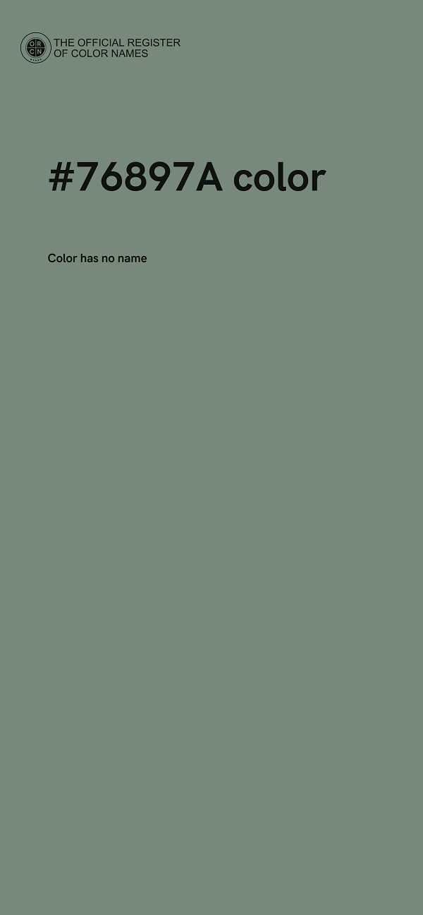 #76897A color image