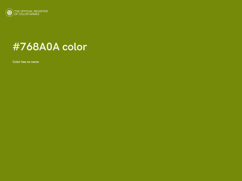 #768A0A color image