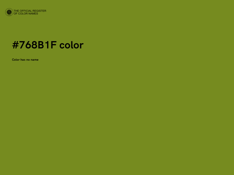 #768B1F color image