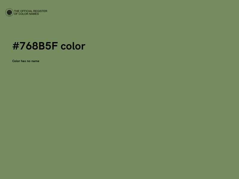 #768B5F color image