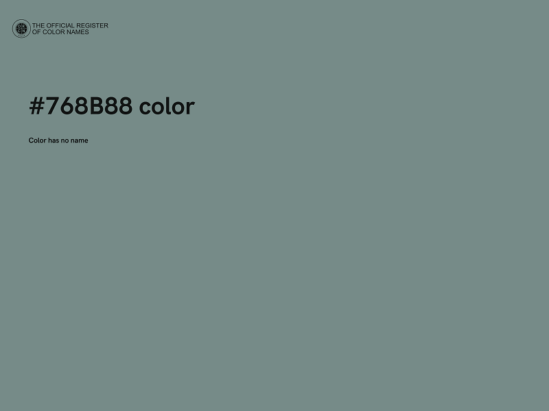 #768B88 color image