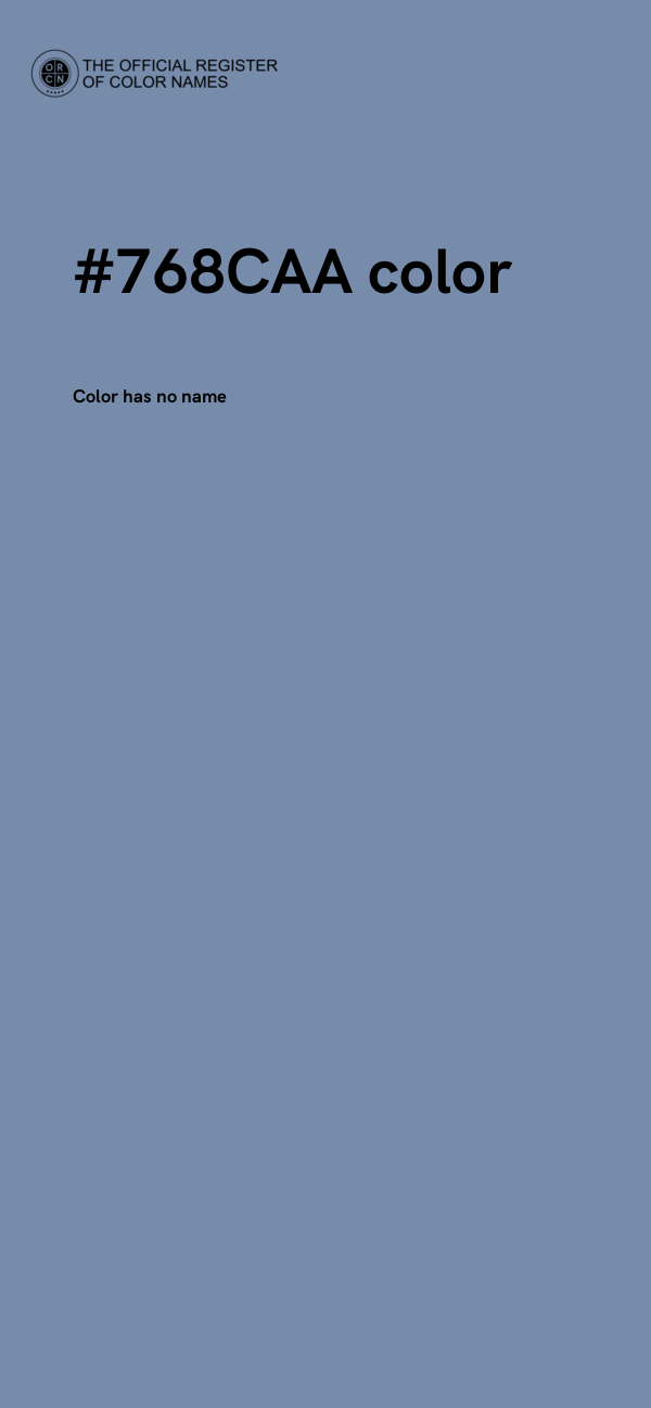 #768CAA color image
