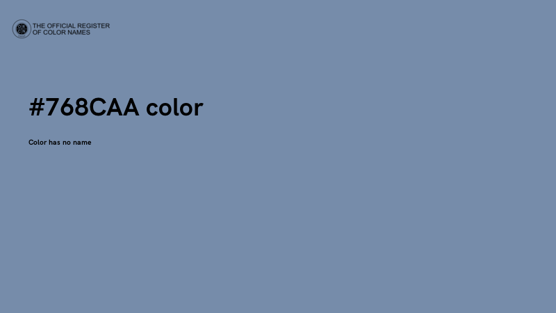 #768CAA color image