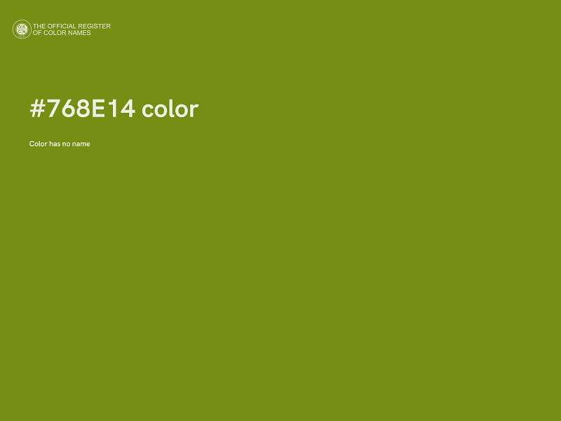 #768E14 color image