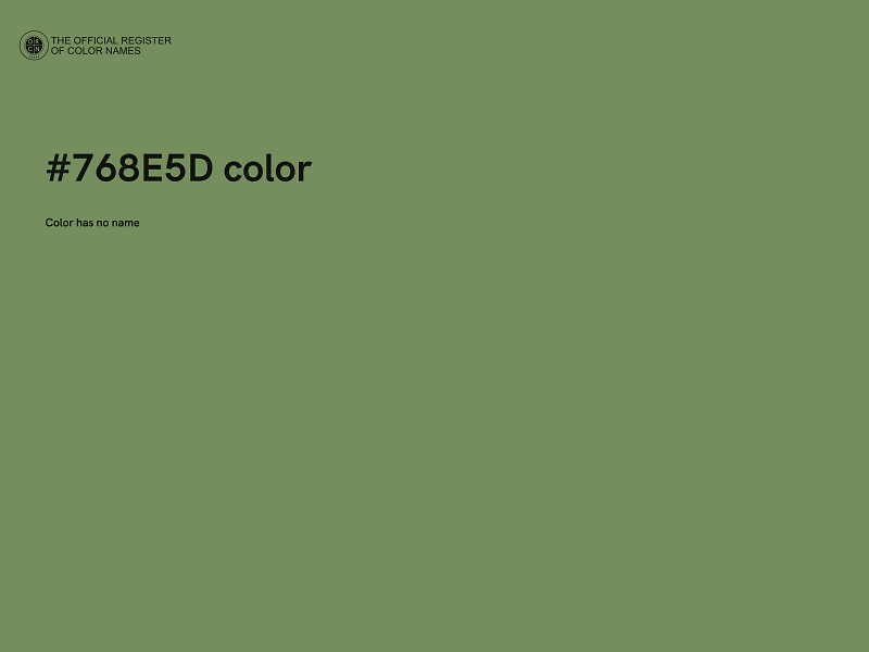 #768E5D color image