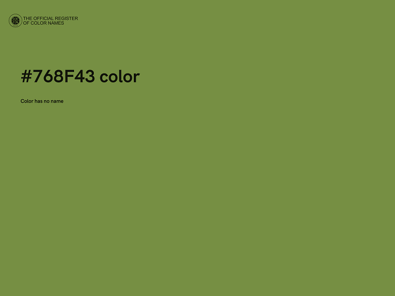 #768F43 color image