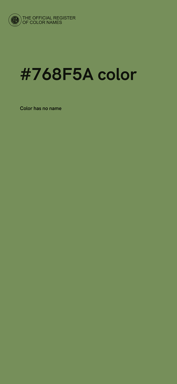 #768F5A color image
