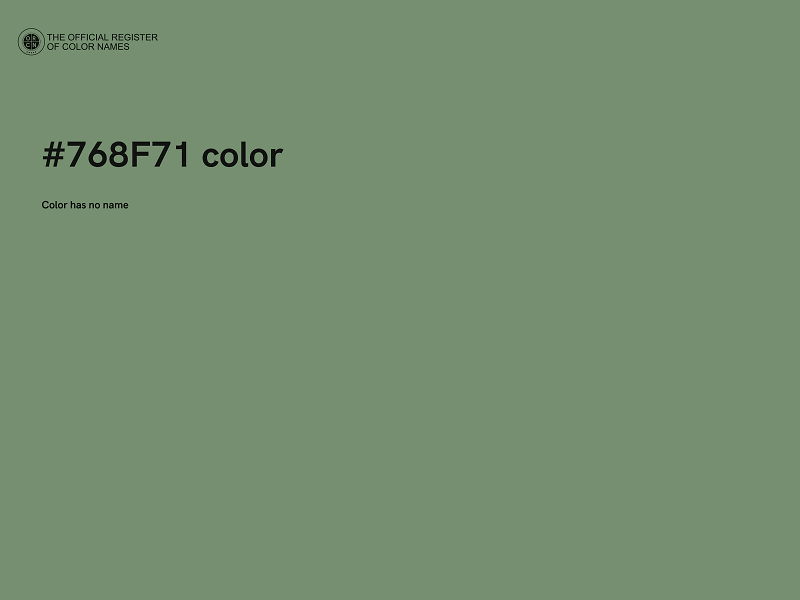 #768F71 color image