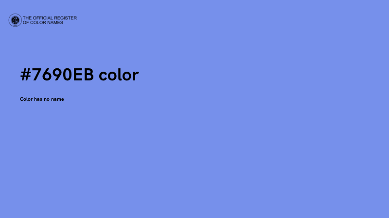 #7690EB color image