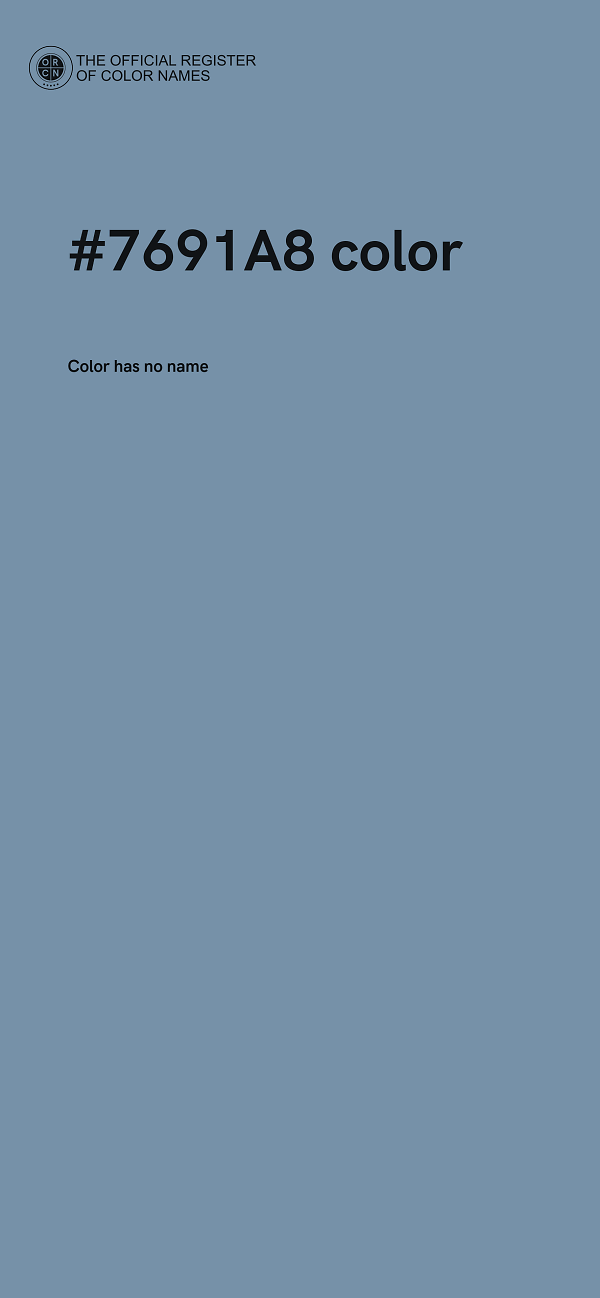 #7691A8 color image