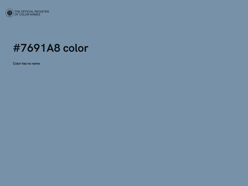 #7691A8 color image