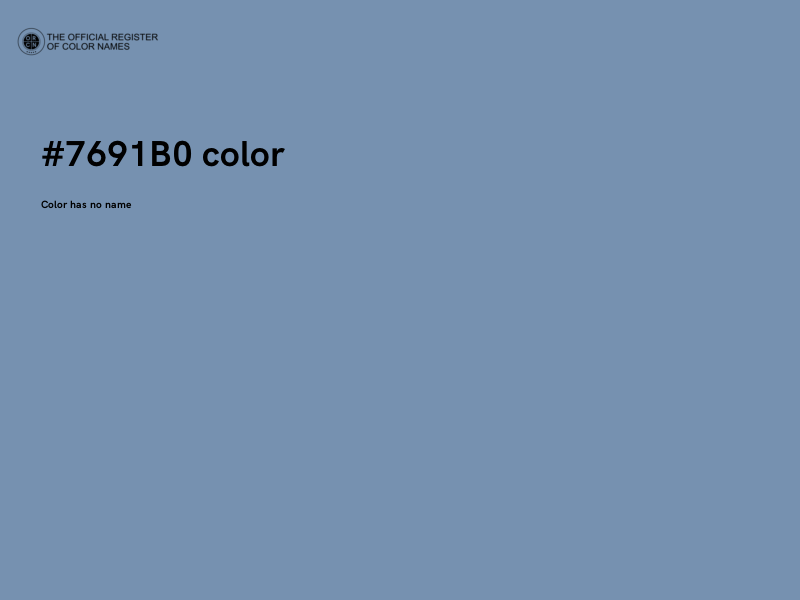 #7691B0 color image