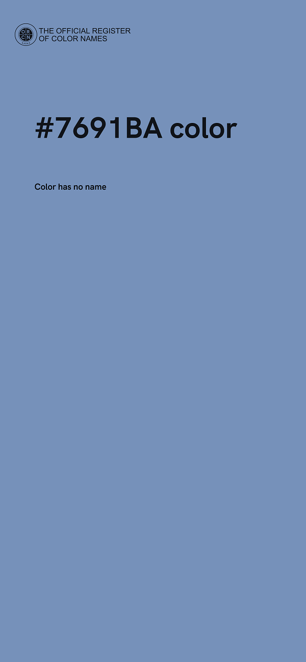 #7691BA color image