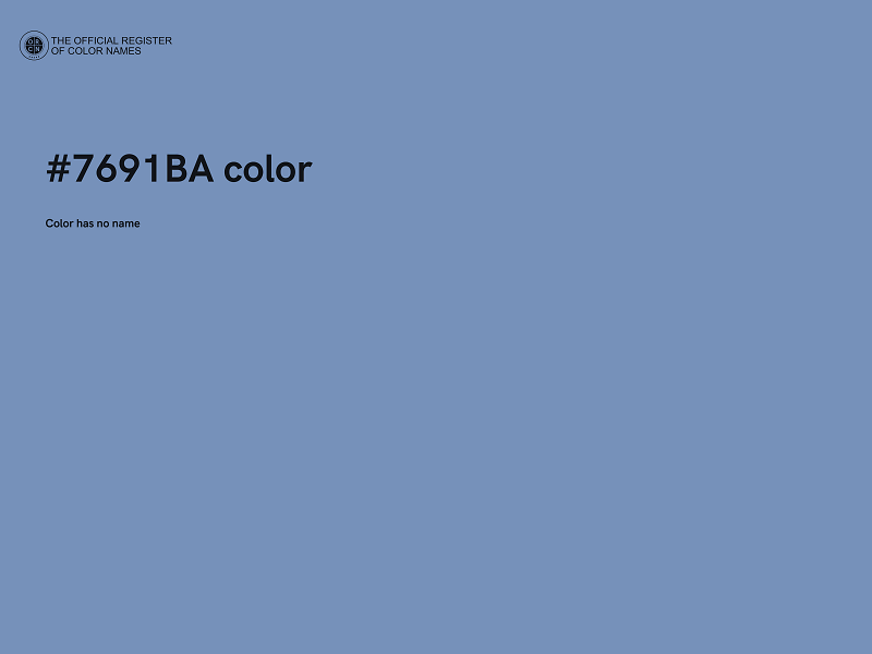 #7691BA color image