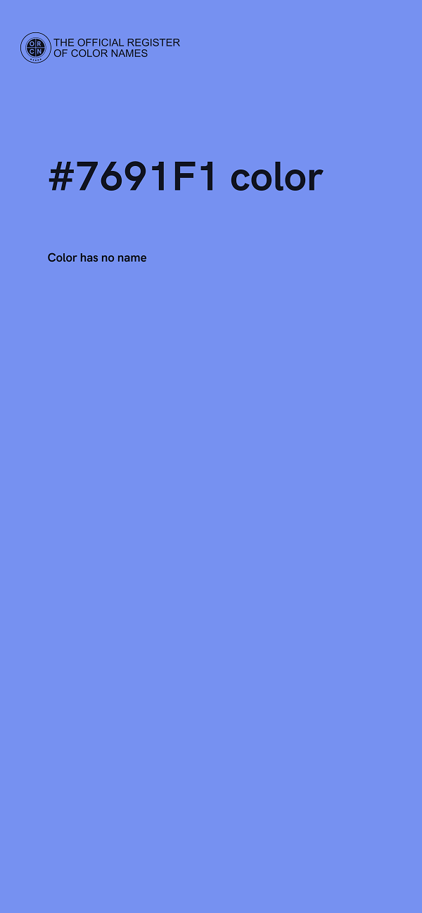 #7691F1 color image