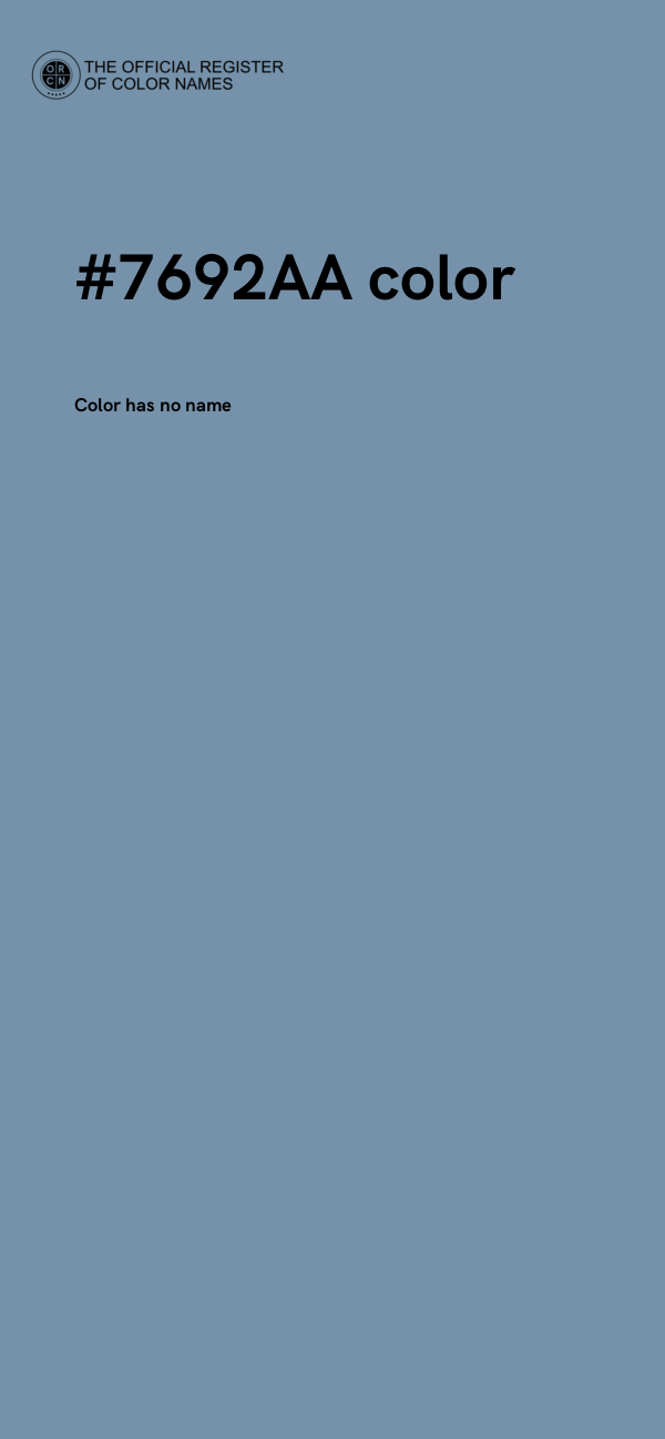 #7692AA color image