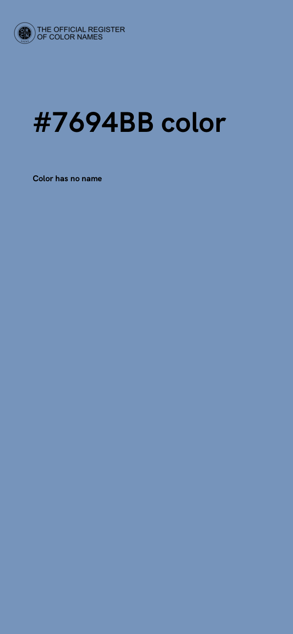 #7694BB color image