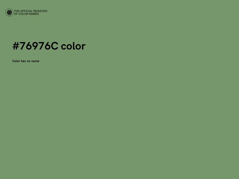 #76976C color image