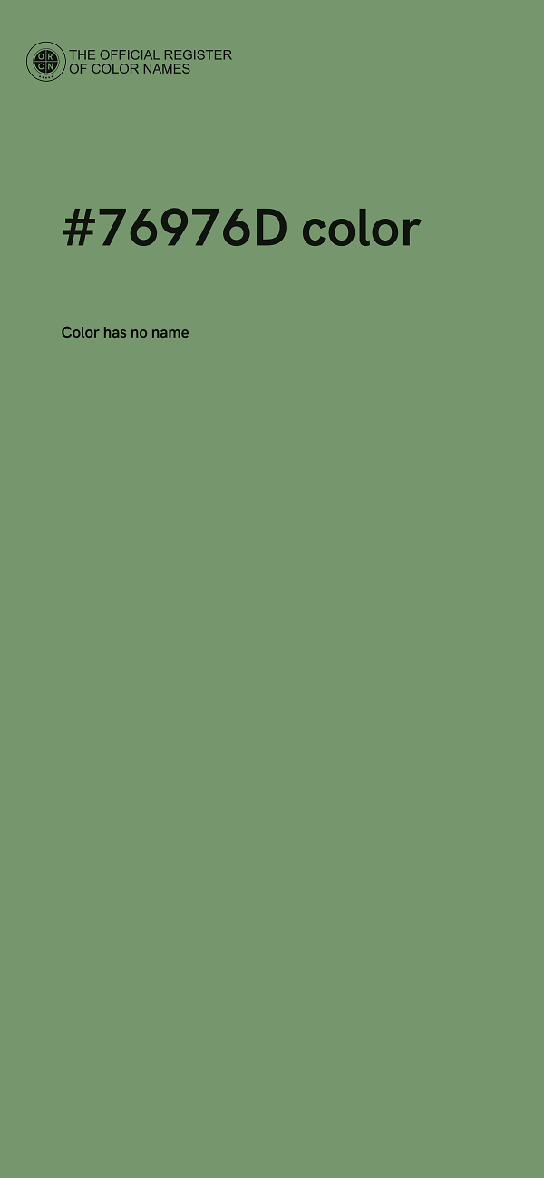#76976D color image