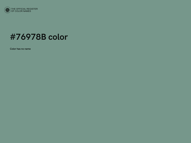 #76978B color image