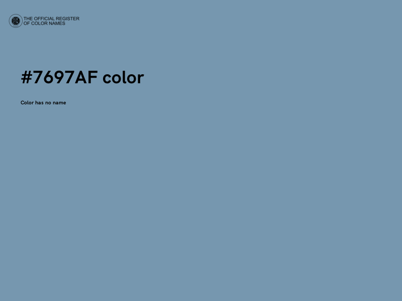#7697AF color image