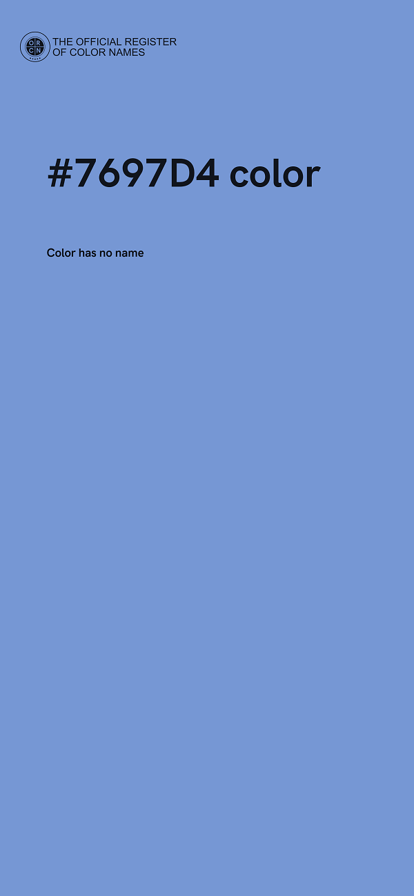 #7697D4 color image