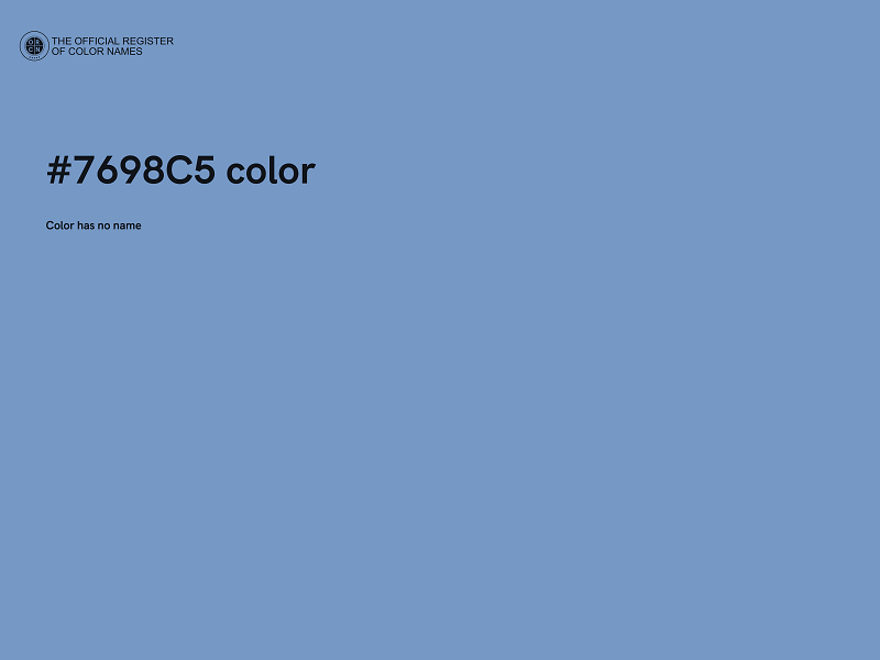 #7698C5 color image