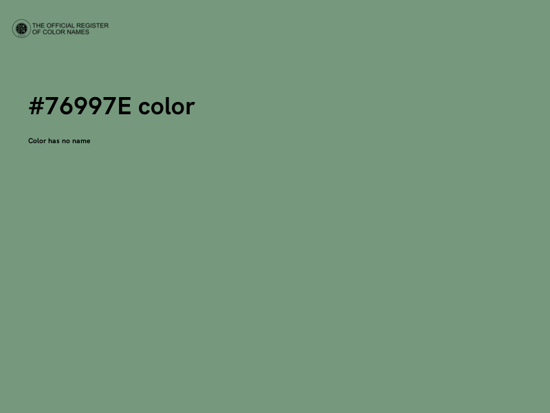 #76997E color image